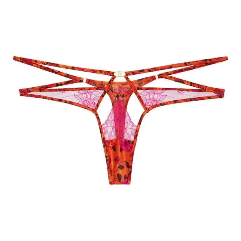 Victoria's Secret VERY SEXY Underpants Women's 1 Pack Orange Jacquard-0