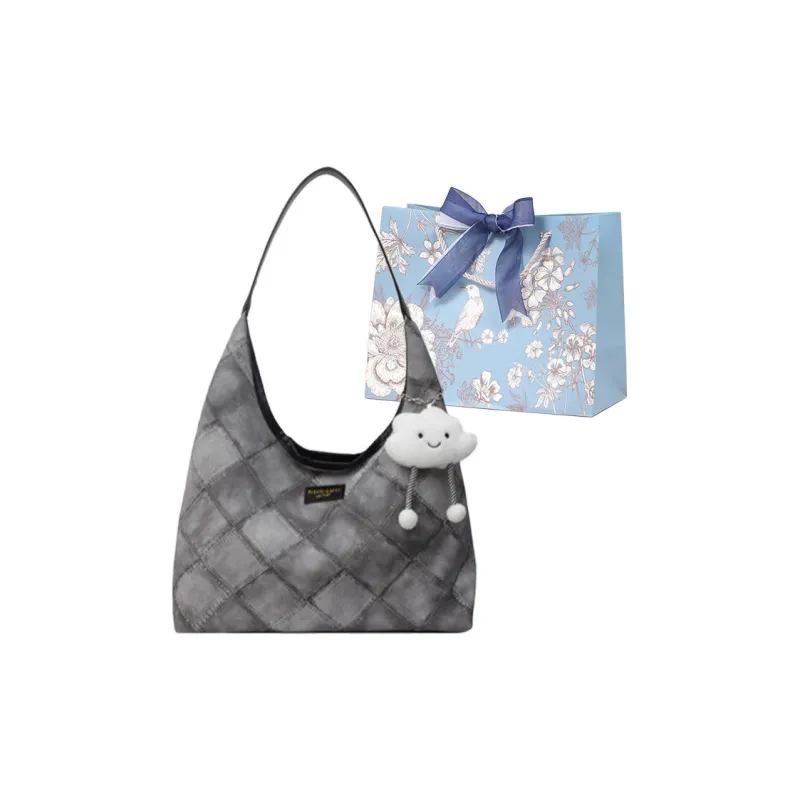 REDOO PU Shoulder Bag Regular Women's White/Blue/Pink/Dark Tea-15