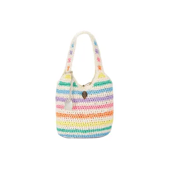 Kurt Geiger London Textile Material Handbag Shoulder Bag Women's White & Multicolor