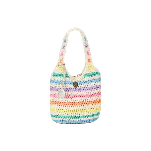 Kurt Geiger London Textile Material Handbag Shoulder Bag Women's White & Multicolor