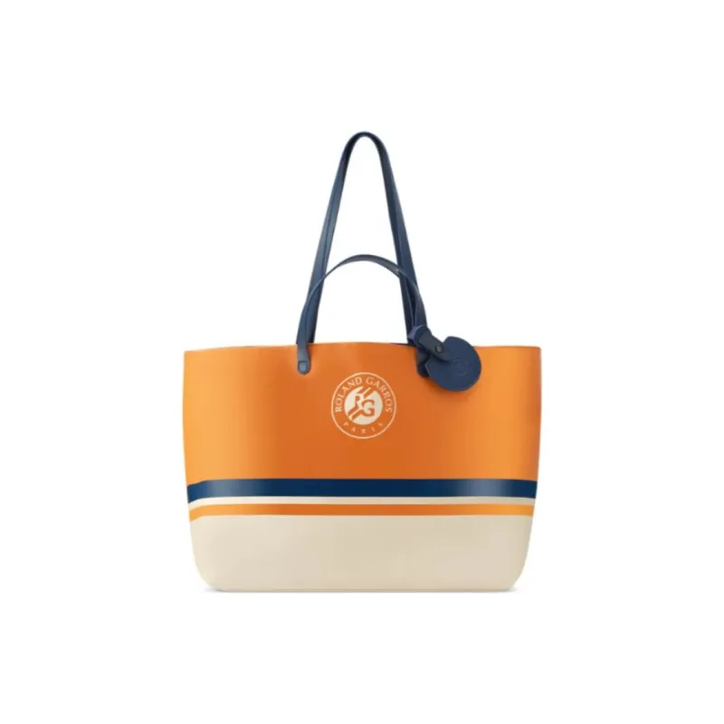 DELSEY PVC With Leather Handbag Unisex Orange-4