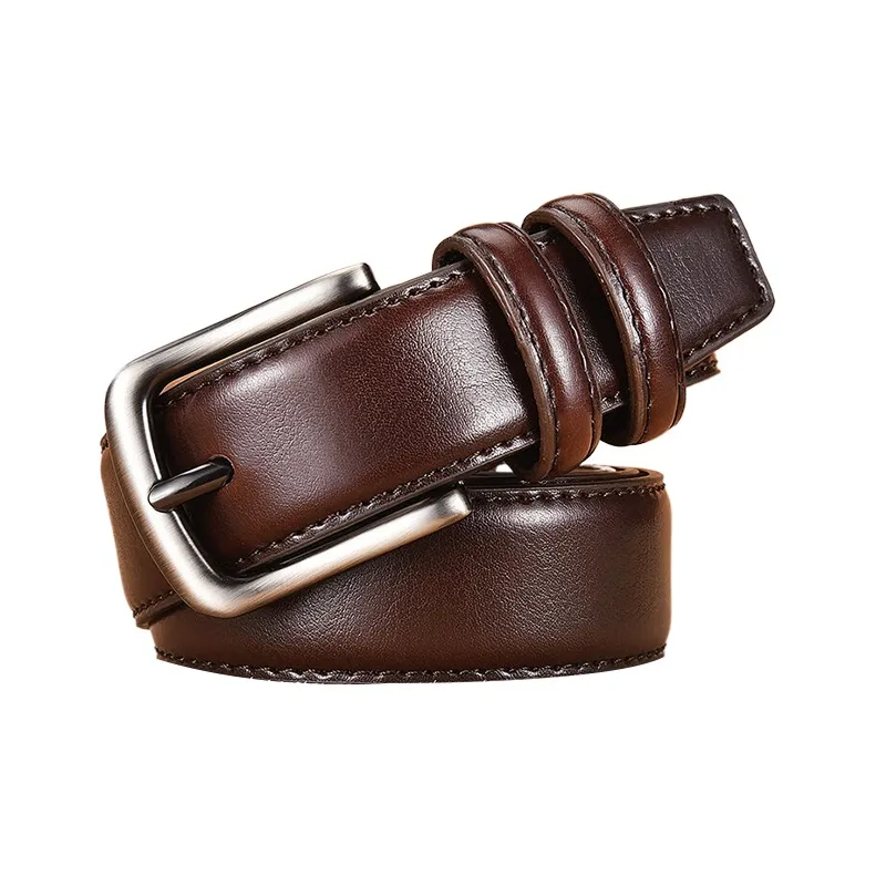 CARTELO Cow Split Leather Belts Men's Width 3.1CM-1
