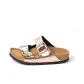 Two-Striped Rose Gold Slippers