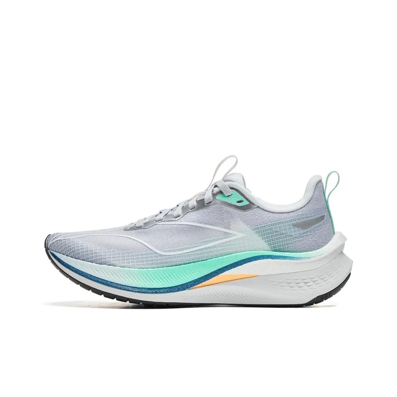 LiNing Red Hare 7 Pro Cushioning Wear-Resistant Rebound Low-Top Running Shoes Women's Purple Smoke Blue-0