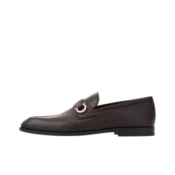 FERRAGAMO GANCINI Loafers Men's Brown