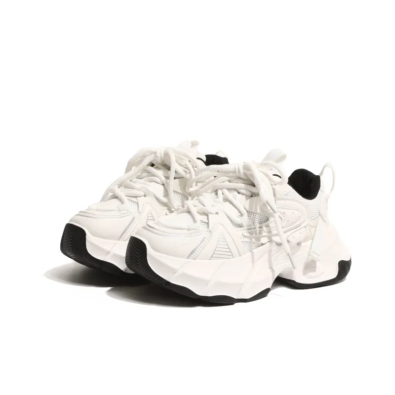 NUNZ Low Top Chunky Sneakers Women's White-2