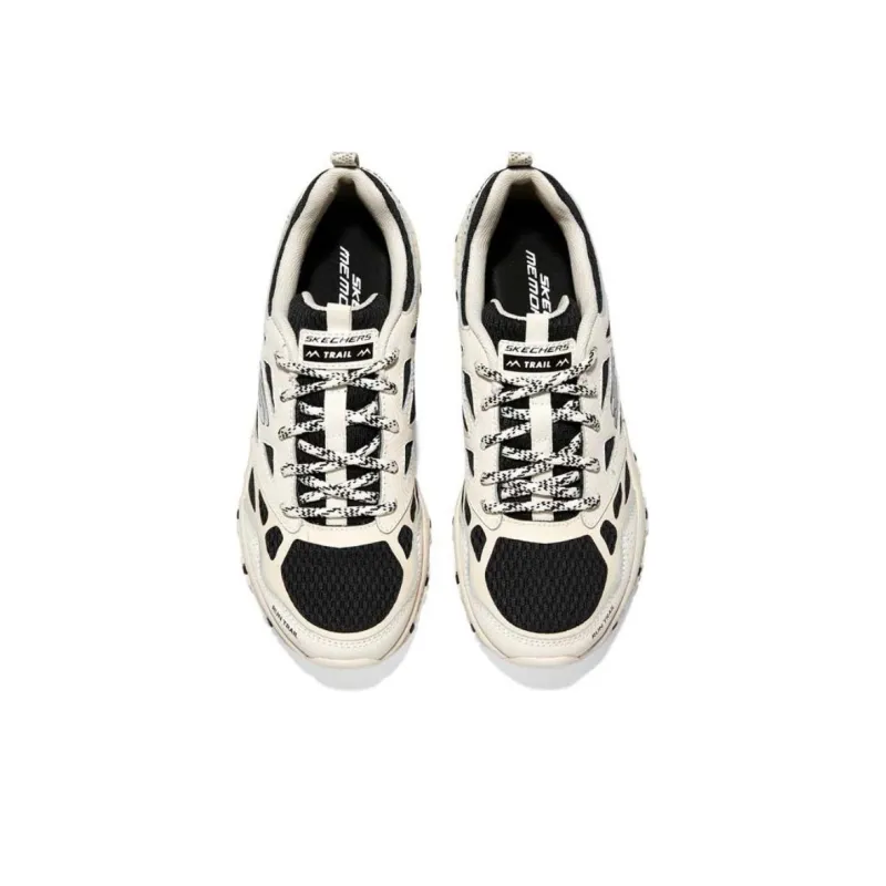 Skechers D'LITES HYPER BURST Running Shoes Women's Low Top Beige White Black-2