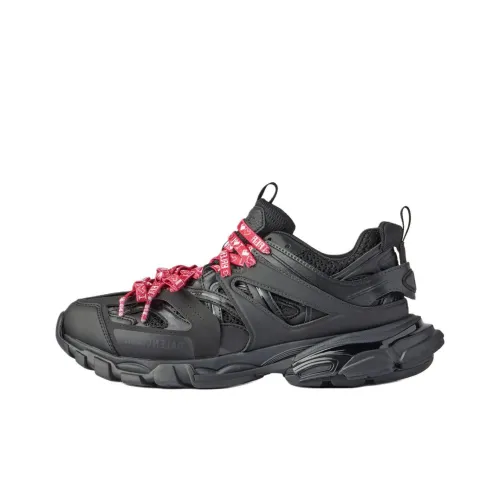 Balenciaga Track 1.0 Chunky Sneakers Women's Low-Top Black/Red