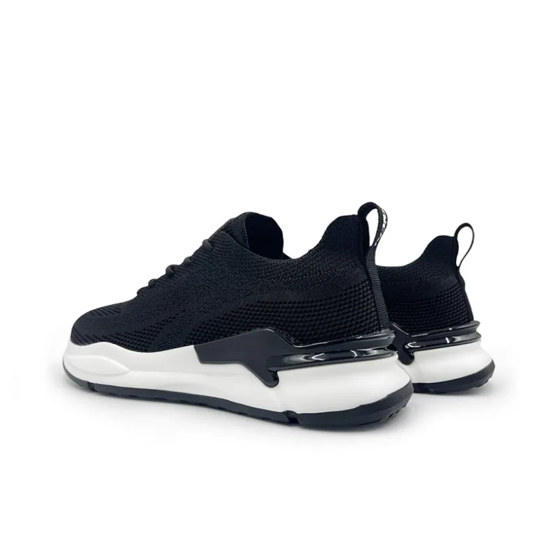 KYMOOU GhostKnit Mesh Cushioned Slip Resistant Breathable Low Top Casual Shoes Men's Black-4