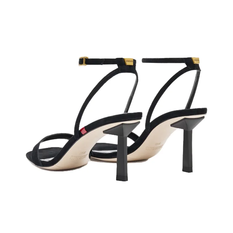 Staccato Vivian Viviann One Strap Sandals 7.5cm Women's Elegant Black-3