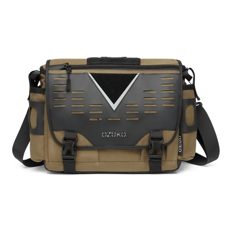 OZUKO Oxford Shoulder Bag Unisex Multicolor-5