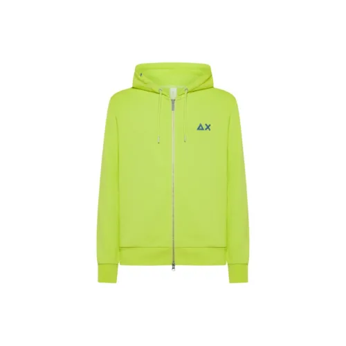 SUN 68 Sweatshirts Men Fluorescent Green