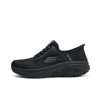 Skechers Anti Slip Wear Resistant Breathable Moisture Wicking Low Top Running Shoes Men's Black