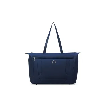 DELSEY Polyester Nylon Blend Tote Bag Shopping Bag Shoulder Bag Handbag Unisex Blue