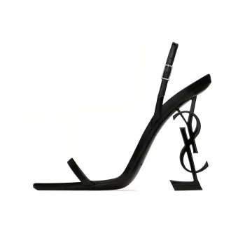 SAINT LAURENT Opyum Logo Plaque Sandals Women's