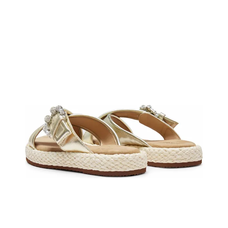 Staccato Rhinestone Slide Slippers Women's-6