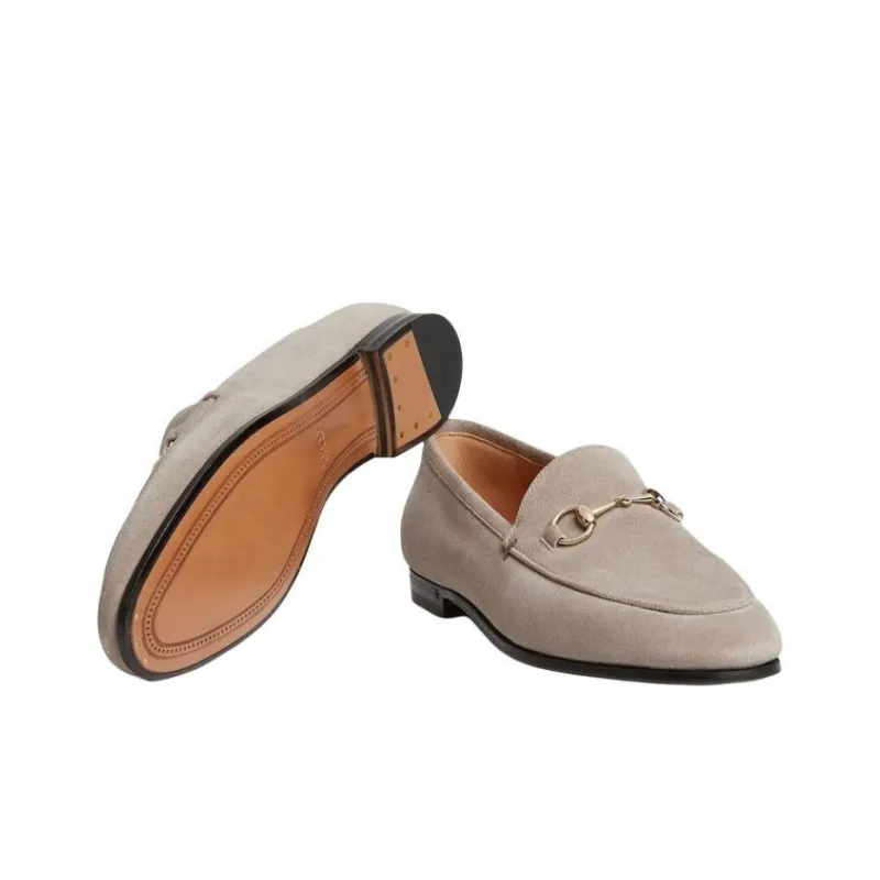 GUCCI Jordaan Loafers Women's Beige-4