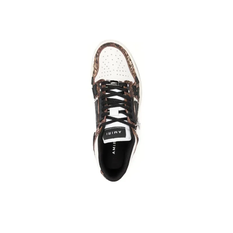 AMIRI Skel Top Low Leopard White Women's'ss-2