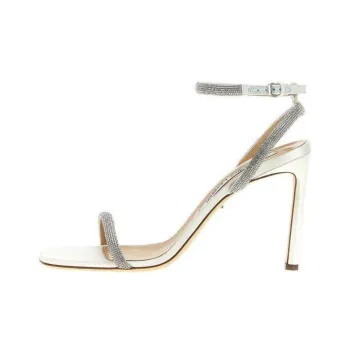 SERGIO ROSSI Bridal Ankle Strap Embellished Sandals Women's