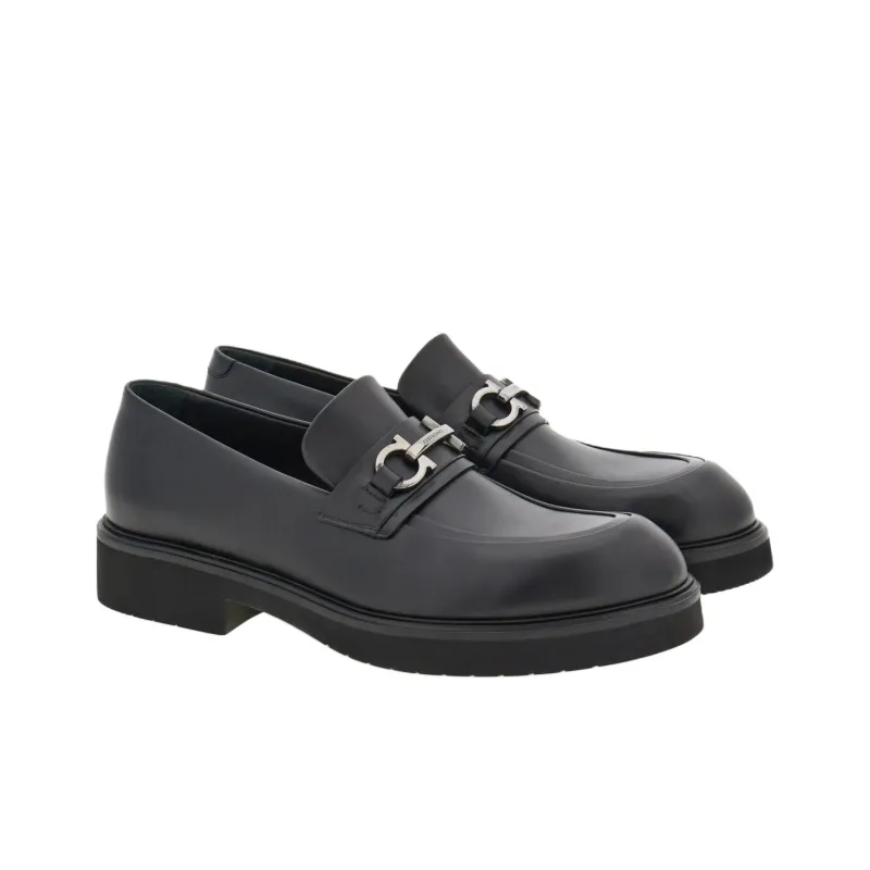 Ferragamo Loafers Men Black-2