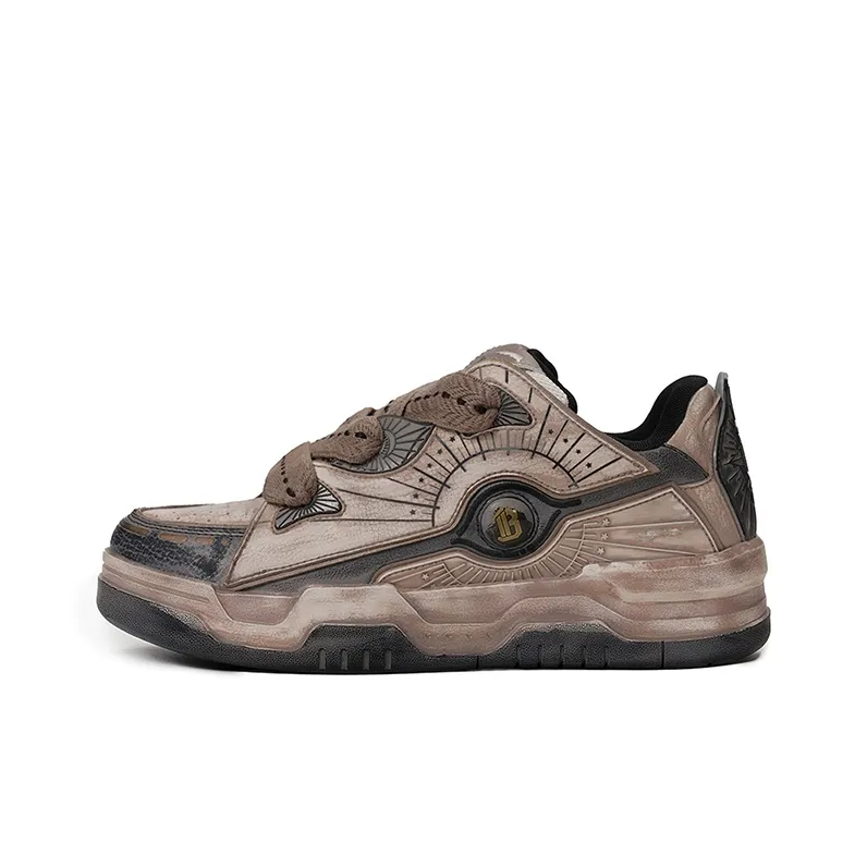 U.T.B Horizon001 Trailblazer Series Abrasion Resistant Low Top Skateboard Shoes Unisex Sand Dune-0