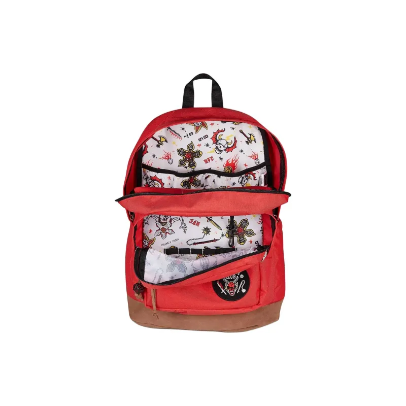 JanSport Netflix STRANGER THINGS Stranger Things Collaboration Nylon Backpack Men's Red-6