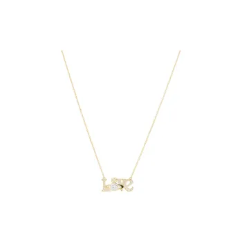 Vivienne Westwood Brass Crystal Necklaces Unisex Gold