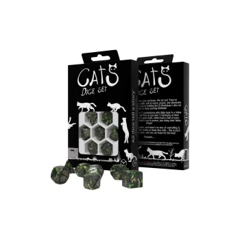 Q WORKSHOP CATS Dice Set Pixel Board Games