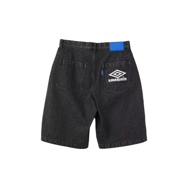 Umbro x Atmos SS24 Denim Shorts Unisex Black-1