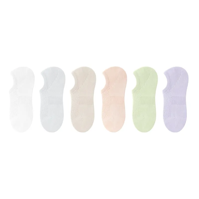 B&C.Room SS24 No Show Socks Spring Summer Women's 6 Pack-12