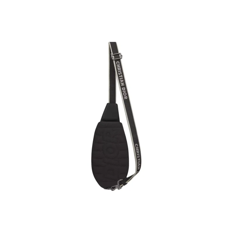 DIOR Recycled Nylon Shoulder Bag Crossbody Bag Mini Men's Black-2