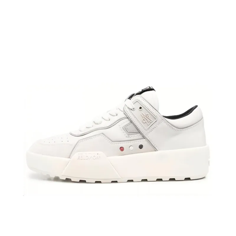 Moncler Logo-patch Low-top Leather Sneakers-0