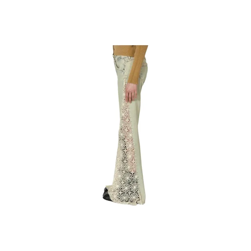 GUESS Lace-detail Flared Jeans-2