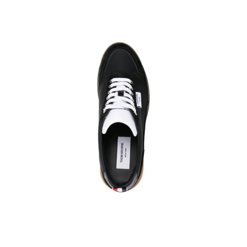 THOM BROWNE· Alumni Low Top Casual Shoes Men's Black-3