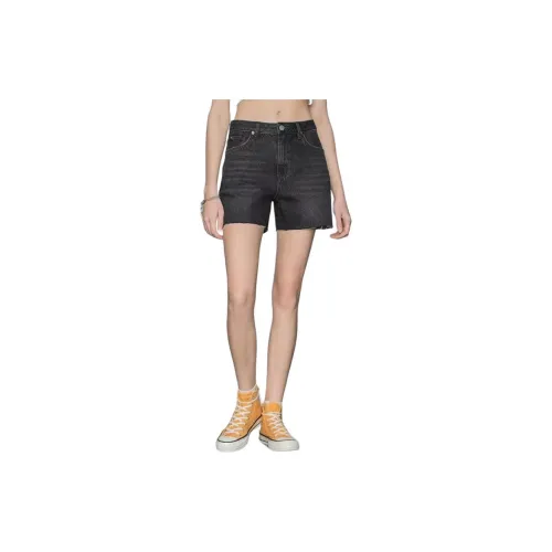 Lee Denim Shorts Women's Dark Gray