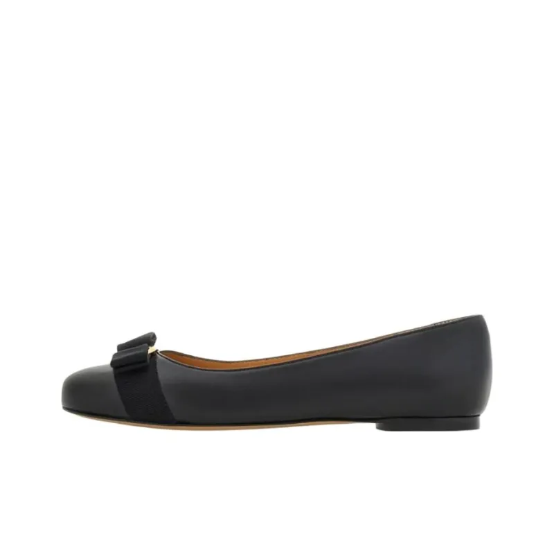 FERRAGAMO Varina Casual Single Shoes Women's Black-0