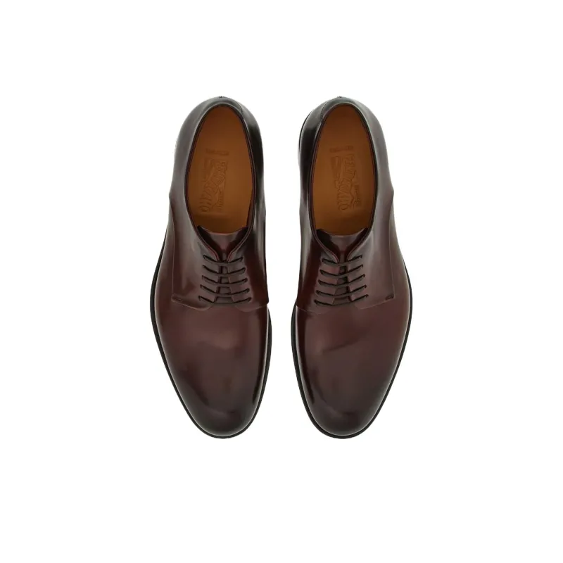 FERRAGAMO Tramezza Dress Shoes Men's Dark Brown-3