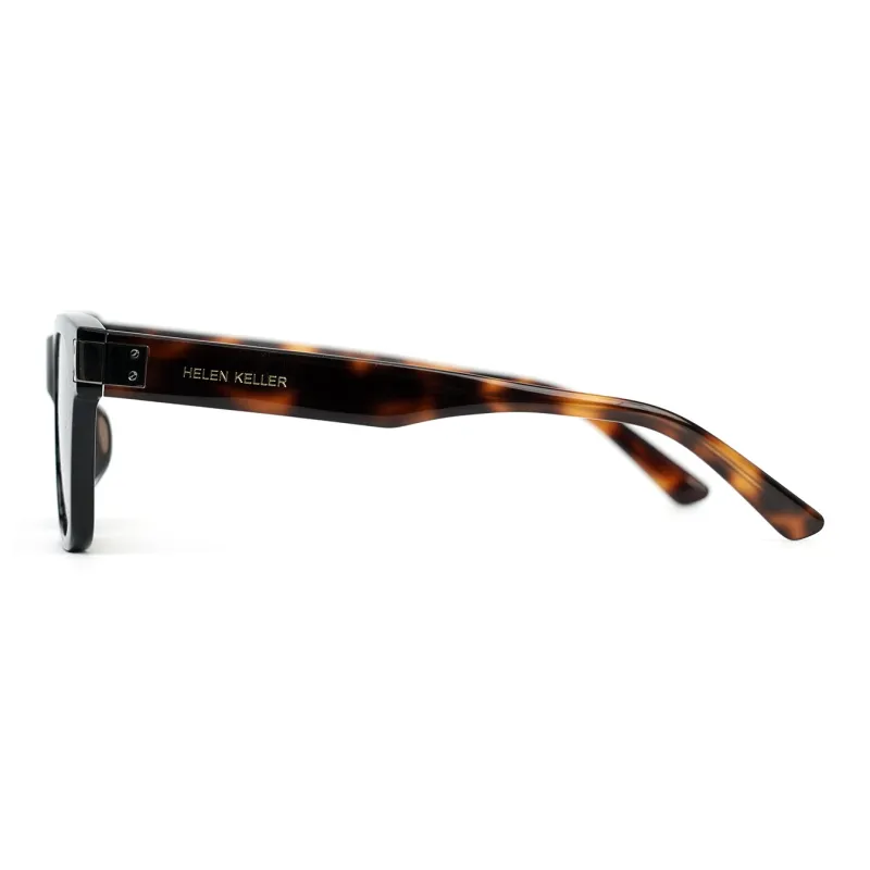 HELEN KELLER Plate Frame Square Sunglasses Unisex-2