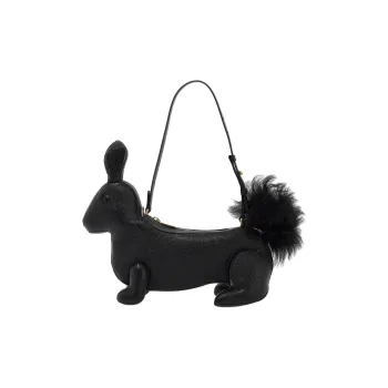 THOM BROWNE Squirrel Motif Zipped Shoulder Bag