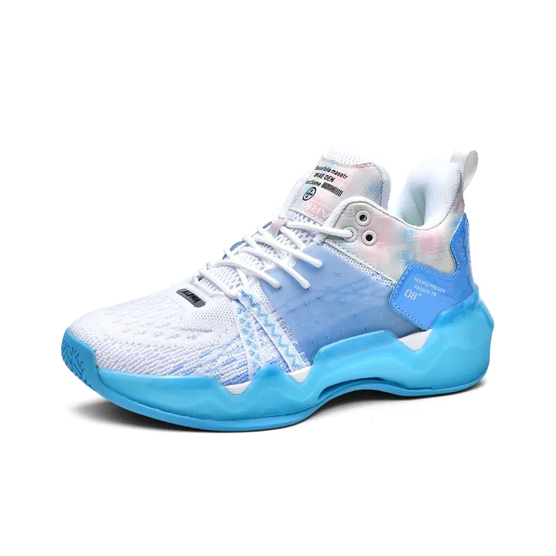 MEKY Cushioned Wear-Resistant Breathable Mid-Top Basketball Shoes Unisex-10