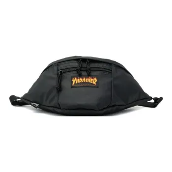 Thrasher Polyester Crossbody Bags Fanny Pack Regular Unisex Black