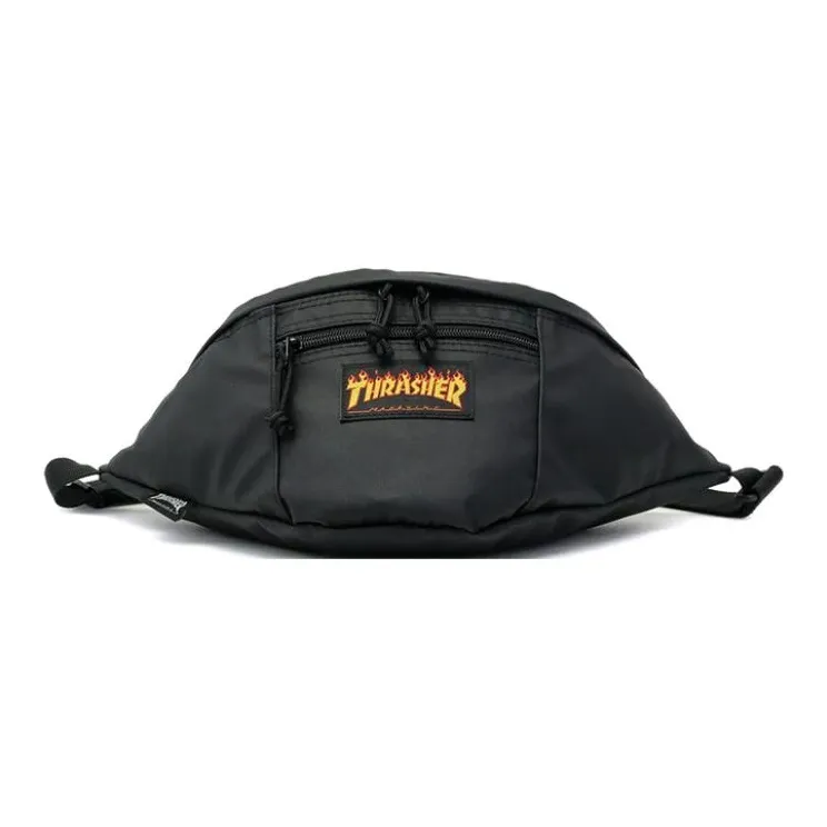 Thrasher Polyester Crossbody Bags Fanny Pack Regular Unisex Black-0