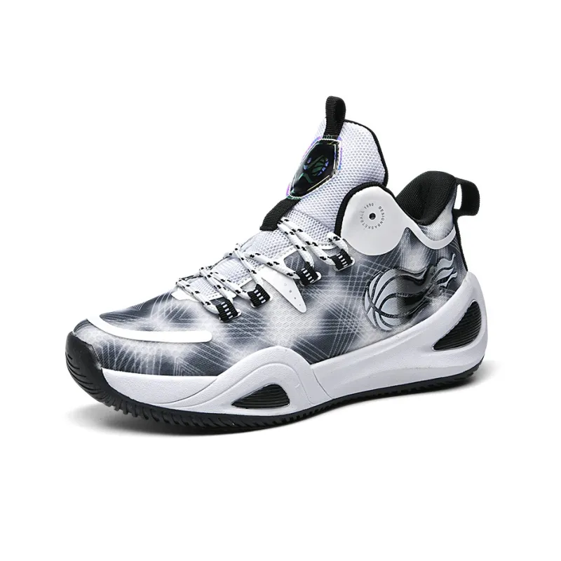 ATAY Shock Absorbers With Slip Resistant And Abrasion Resistant Properties Mid Top Basketball Shoes Unisex-21