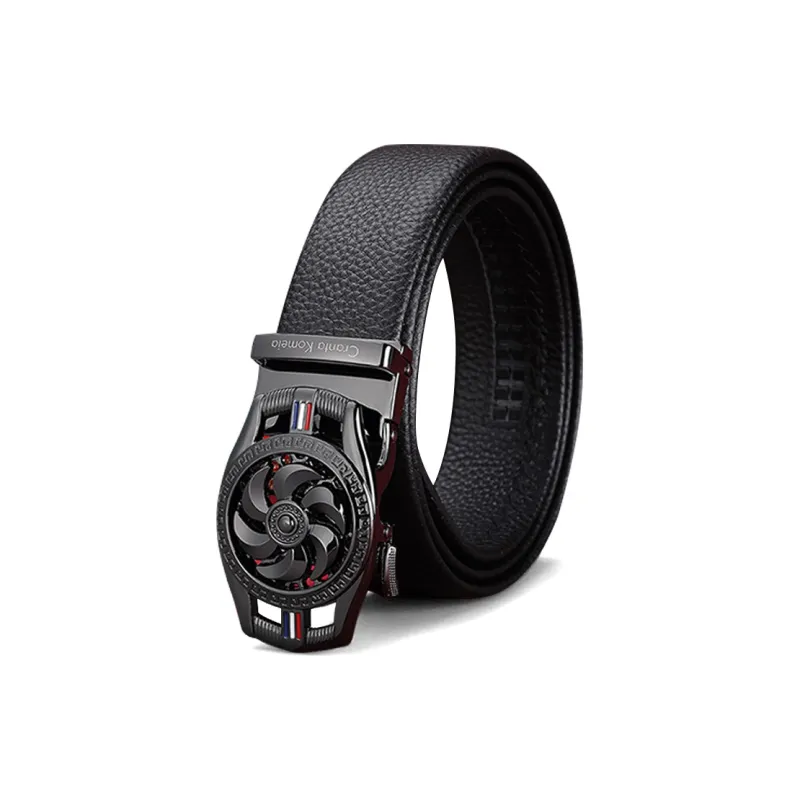 Cranta Komeia Top Grain Cow Leather Belts Men's Width 3.5cm-0