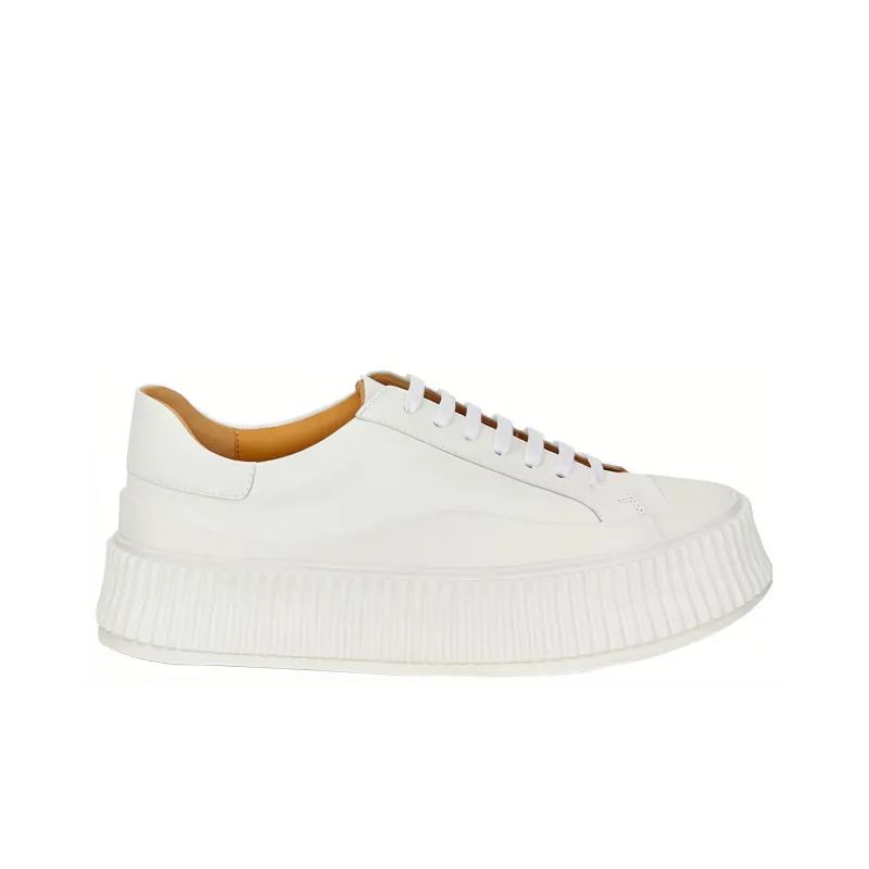 JIL SANDER Low Top Stylish Skateboarding Shoes Women's White-1