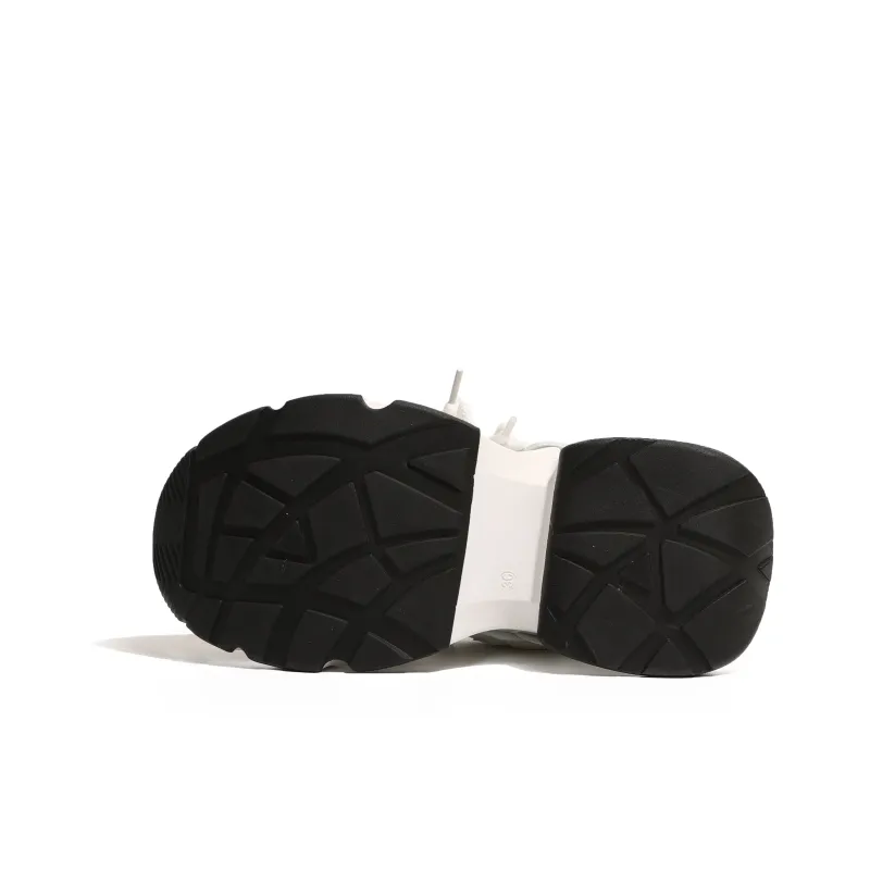 NUNZ Low Top Chunky Sneakers Women's White-4