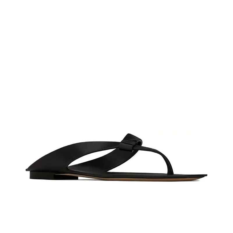 SAINT LAURENT Tower Leather Sandals-2
