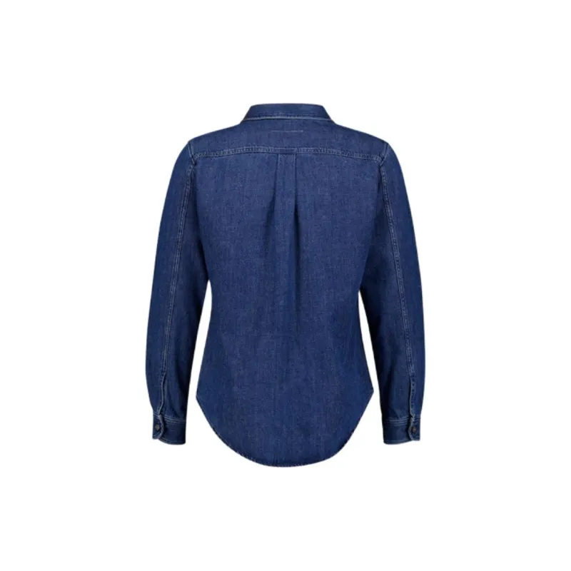 MM6 Maison Margiela Distressed Panelled Denim Shirt-1