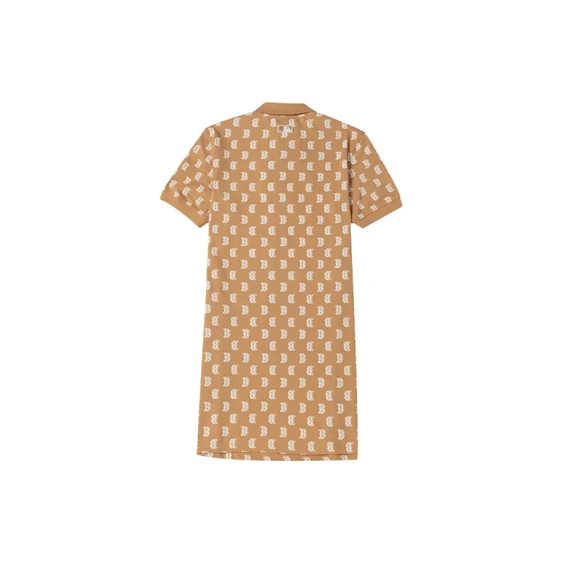 MLB Short Sleeved Dress Women's Khaki-1