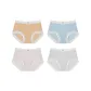 Shrimp Red+Cream Pink+Sky Blue+Elegant White